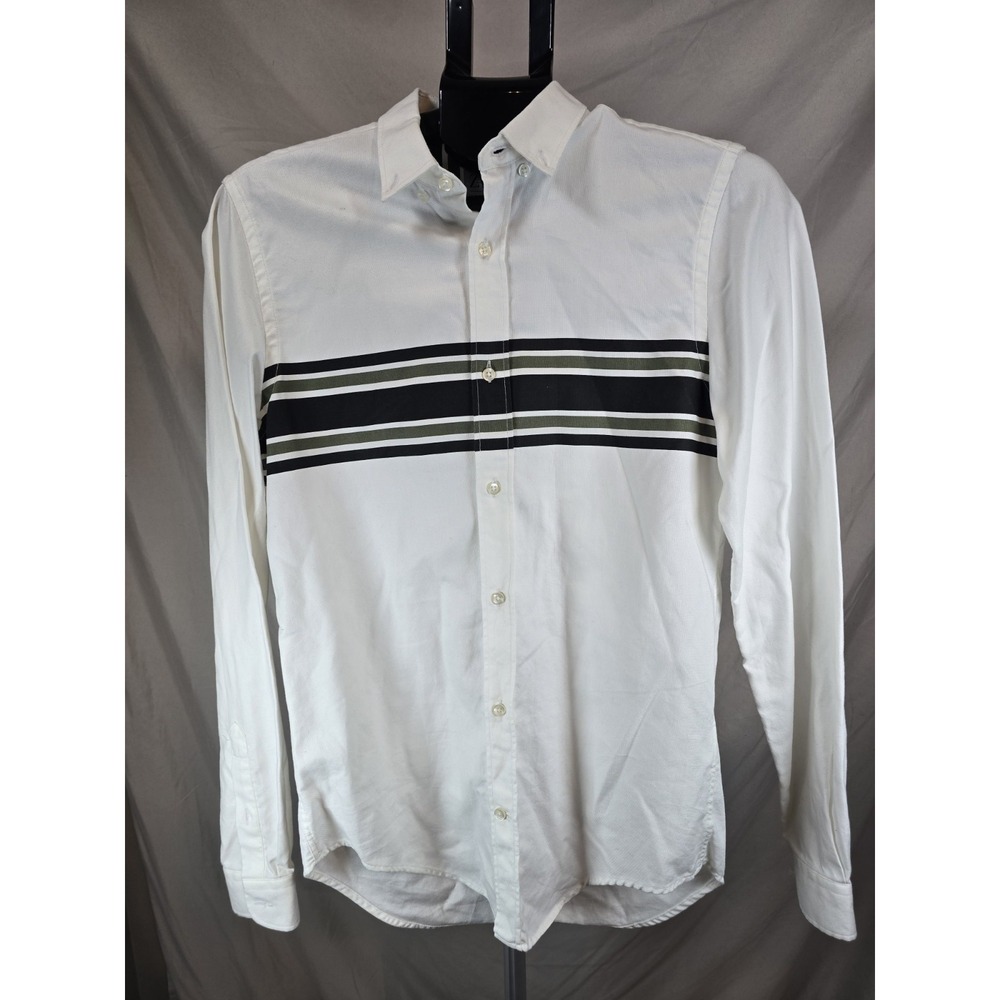 Zara Mens Relaxed Fit Small S button Up Shirt Formal Business